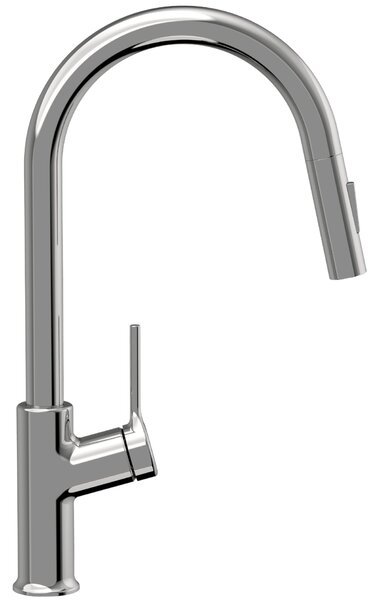 Invena Farsala, dřezová baterie s výsuvnou 2-funkční výlevkou h-433, chromová, INV-BZ-40-U01-S