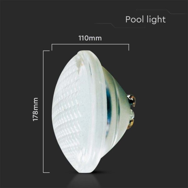 LED Bazénová žárovka LED/18W/12V IP68 6500K
