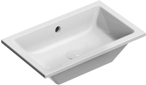 GSI Kube X umyvadlo 60x37 cm obdélníkový pod pult bílá lesk 8953911