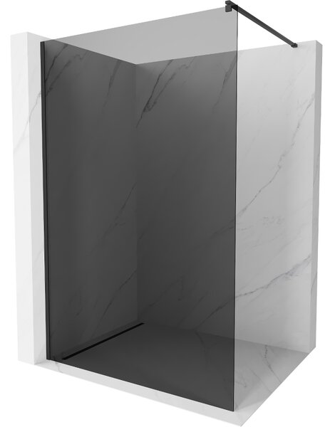 Mexen Kioto sprchová stěna Walk-in 70 x 200 cm, grafit 8 mm, černá - 800-070-101-70-40