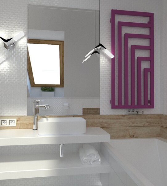 Regnis Kreon, topné těleso 550x1000 mm, 548W, černá matná, KR100/55/BLACK