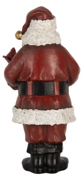 Červená plastová vánoční dekorace Santa Claus – 10x10x21 cm_1