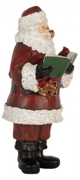 Červená plastová vánoční dekorace Santa Claus – 10x10x21 cm_1