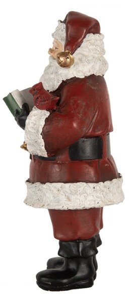 Červená plastová vánoční dekorace Santa Claus – 10x10x21 cm_1