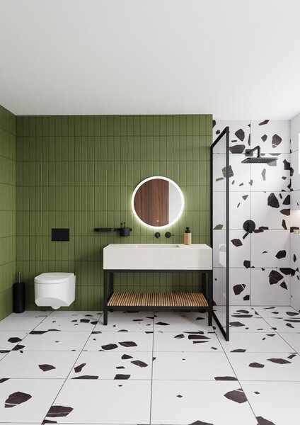 Dubiel Vitrum Niva zrcadlo 80x80 cm kulatý s osvětlením 5905241011431