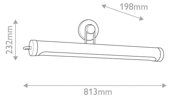 NÁSTĚNNÉ SVÍTIDLO, 23,2/81,3/19,8 cm Elstead Lighting - Bodová světla