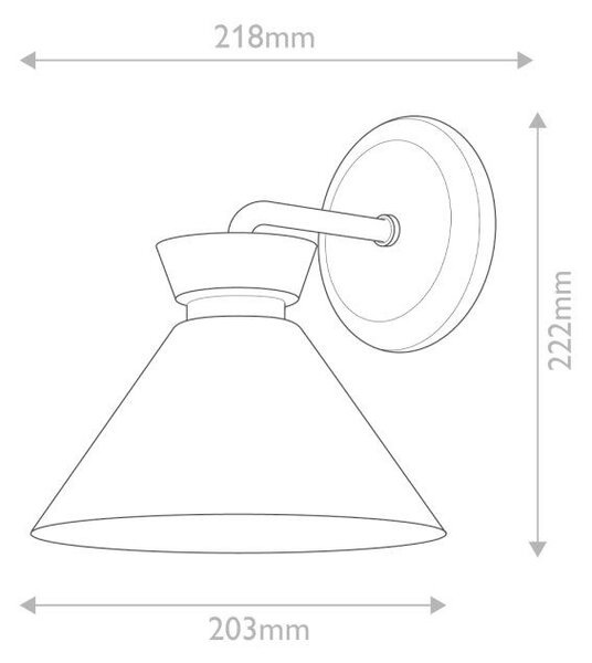NÁSTĚNNÉ SVÍTIDLO, 22,2/20,3/21,8 cm Elstead Lighting - Bodová světla