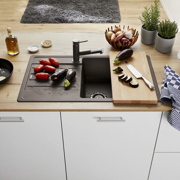 Blanco Legra 6 XL S, silgranitový dřez 860x500 mm, 1-komorový, černá, 526087