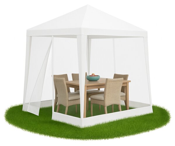 Aga Zahradní altán s moskytiérou 2,4x3 m Bílý