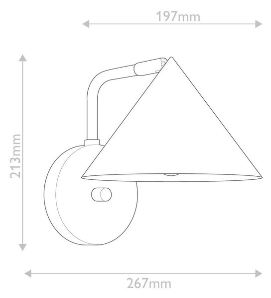 NÁSTĚNNÉ SVÍTIDLO, 21,3/19,7/26,7 cm Elstead Lighting - Bodová světla