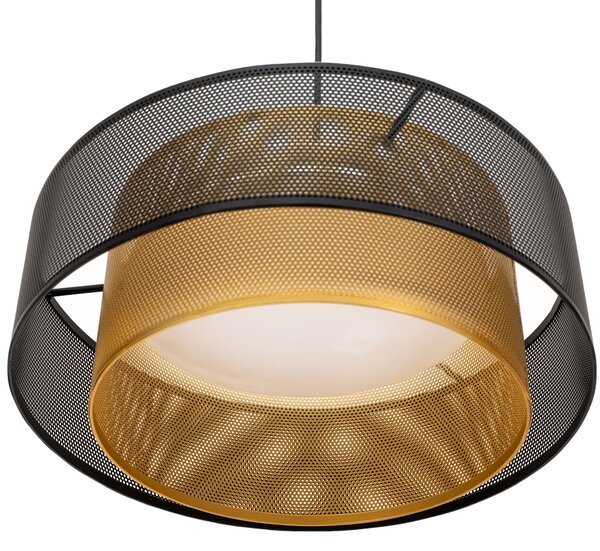 Toolight Toolight, LED závěsné stropní svítidlo 40cm APP1000-CP, černá-zlatá, OSW-07551