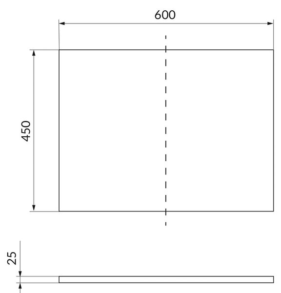 Cersanit City deska 60x45 cm dub S584-112