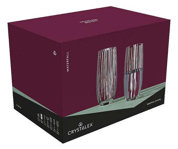 Crystalex Sklenice na víno Waterfall 350 ml 6 ks