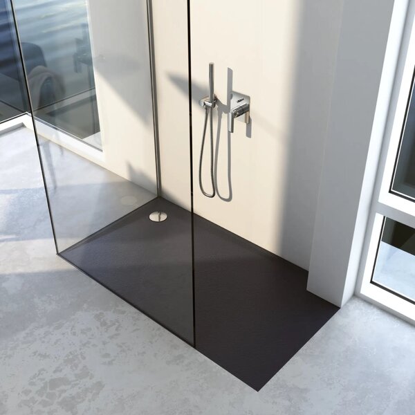 Schedline Libra Black Stone obdélníková sprchová vanička 100x80 cm černá 3SP.L1P-80100/C/ST