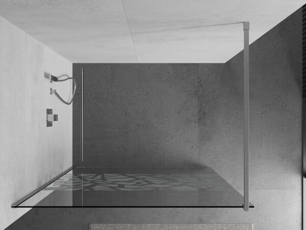 Mexen Kioto sprchová zástěna 70x200 cm 8 mm, chrom, bílé provedení, 800-070-101-01-85