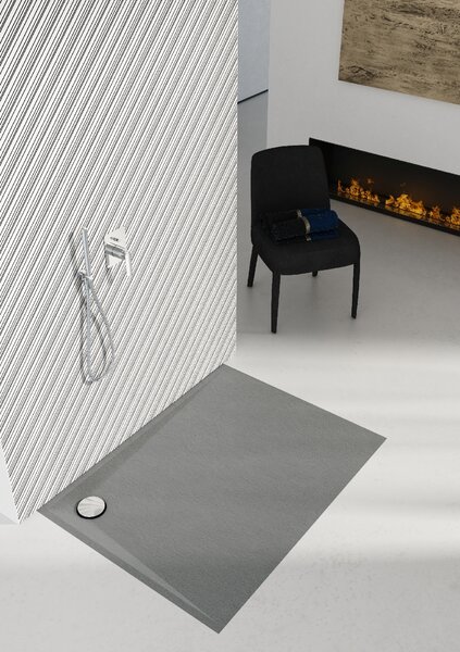 Schedline Libra Anthracite Stone obdélníková sprchová vanička 80x70 cm antracitová 3SP.L1P-7080/A/ST
