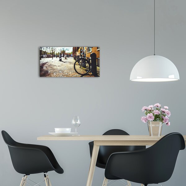 Skleněné hodiny na stěnu Kolo v Amsterdamu pl_zsp_60x30_f_82036416