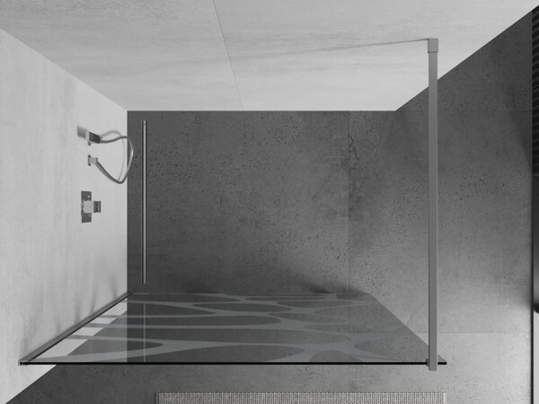 Mexen Kioto sprchová zástěna 70x200 cm 8 mm, chrom, bílé provedení, 800-070-101-01-97
