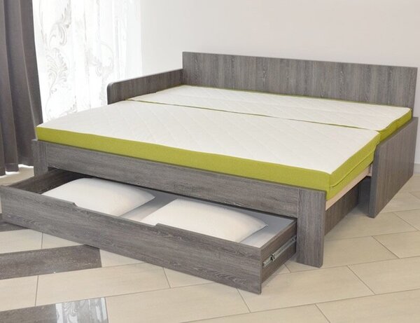 Středně tvrdá zdravotní matrace FERATA - sada k rozkládací posteli, 18cm, 90x200cm, 2x40x200cm (půlená), 120kg