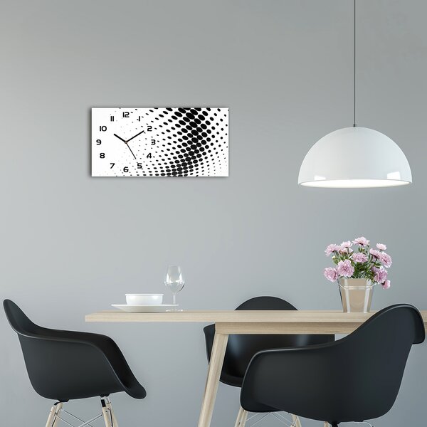 Skleněné hodiny na stěnu Geometrické pozadí pl_zsp_60x30_f_82569843
