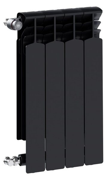 KFA Armatura G600F pokojový radiátor 67.2x32.2 cm podłączenie boční černá 772-040-81