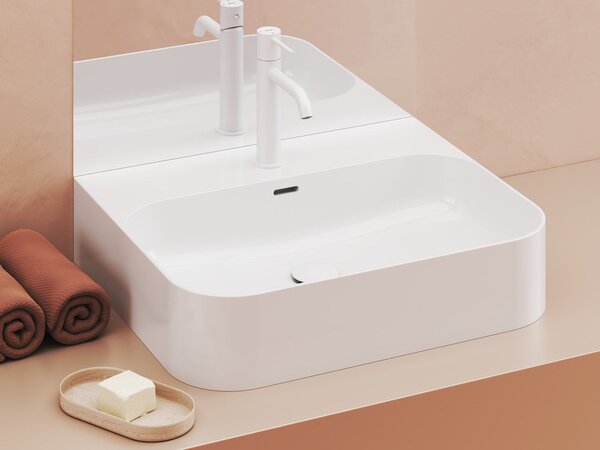 Ravak Ceramic umyvadlo 55.3x45.2 cm obdélníkový klasický bílá lesk XJX01155000