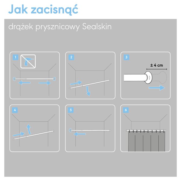 Sealskin Seallux tyč sprchového závěsu 800615