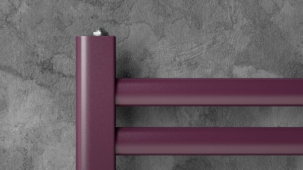 Regnis Retro, topné těleso 300x1100mm se středovým připojením 50mm, 444W, černá matná, RETRO110/30/D5/BLACK