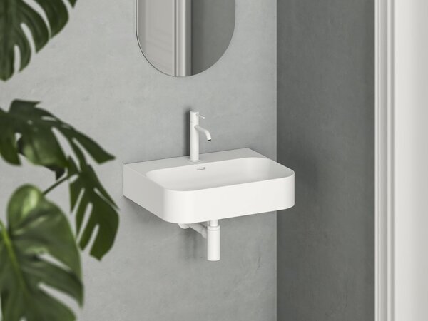 Ravak Ceramic umyvadlo 55.3x45.2 cm obdélníkový klasický bílá lesk XJX01155000