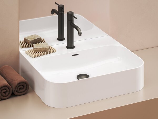 Ravak Ceramic umyvadlo 55.3x45.2 cm obdélníkový klasický bílá lesk XJX01155000