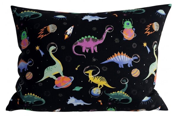 Povlak na polštář z mikrovlákna DINO SPACE 50x70 cm, barevný