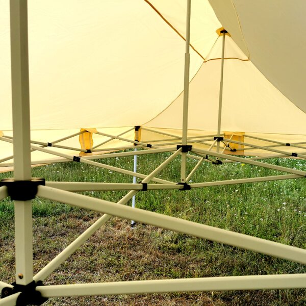 BRIMO Nůžkový párty stan SUPER 3x6 m 3 stěny černý