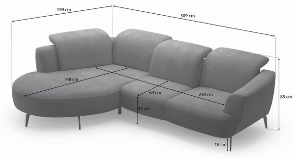 ROHOVÁ SEDAČKA, textil, olivově zelená Sit & More - Sedací soupravy, Online Only