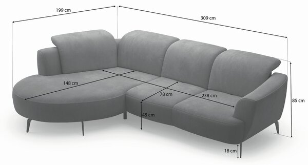 ROHOVÁ SEDAČKA, textil, olivově zelená Sit & More - Sedací soupravy, Online Only