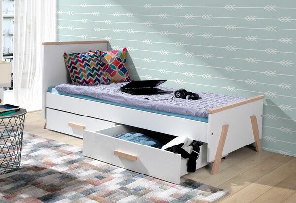 Dětská postel s úložným prostorem Koria, lamino