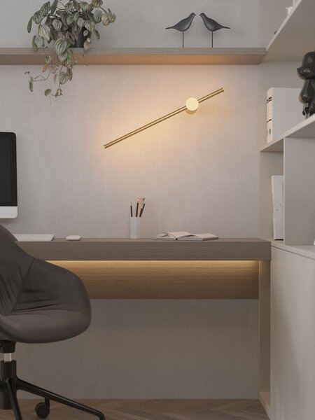 MaxLight Spirit nástěnné svítidlo 1x9 W zlatá W0414