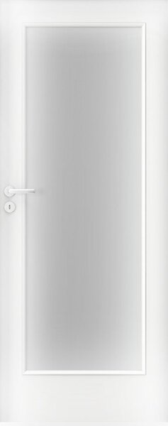 Interiérové dveře PORTA Laminát CPL 1.4 bezpolodrážkové - CPL bílá, levé "80", zámek pro BB, zvýšená CN 210