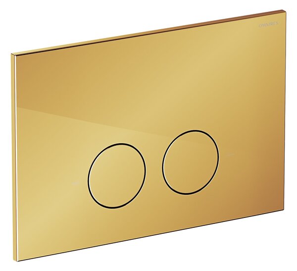 Omnires Minimal splachovací tlačítko pro WC zlatá MPS1GL