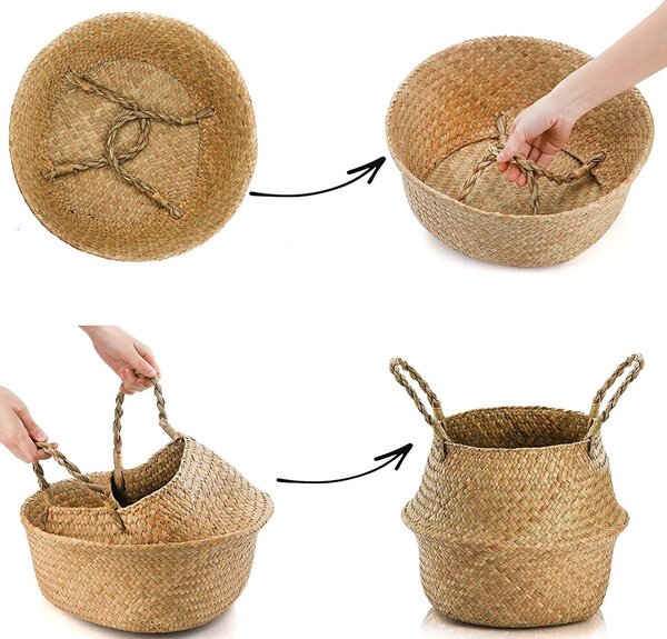 Tutumi Přírodní koš BOHO YT21B-35