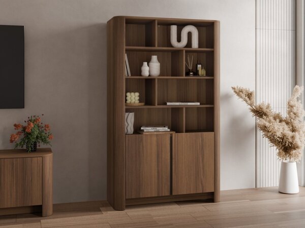 Regál Grisez RG103, Barva: ořech warmia / ořech warmia + černá 5903211501838