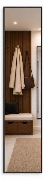 Baltica Design Aluma zrcadlo 40x160 cm obdélníkový černá 5904107933535