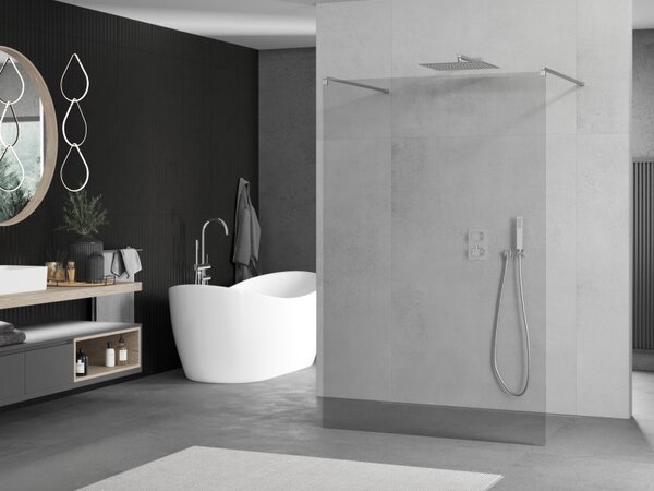 Mexen Kioto, sprchová zástěna Walk-In 105 x 200 cm, 8mm čiré sklo, chromový profil, 800-105-002-01-00