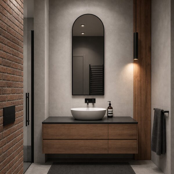Baltica Design Aluma zrcadlo 50x100 cm černá 5904107933658