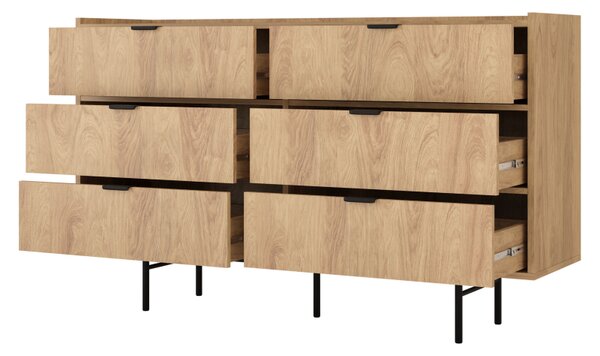 Komoda Usabir 6S, Barva: dub hikora 5903211508929