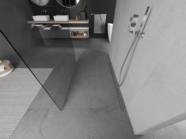 Mexen Kioto, sprchová zástěna Walk-In 105 x 200 cm, 8mm čiré sklo, chromový profil, 800-105-002-01-00
