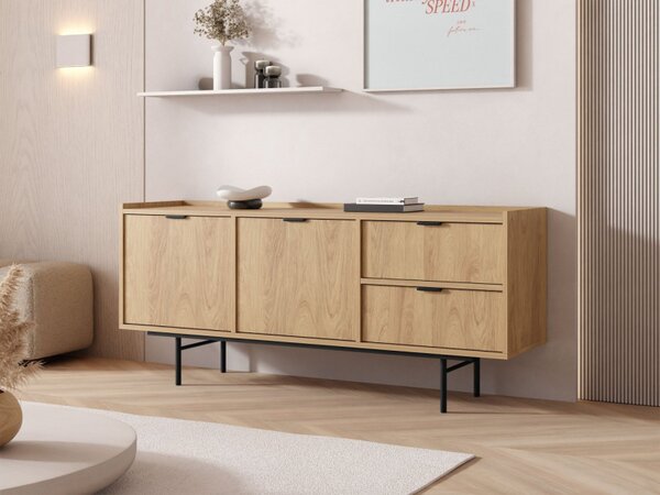 Komoda Usabir 2D2S, Barva: ořech warmia 5903211508899