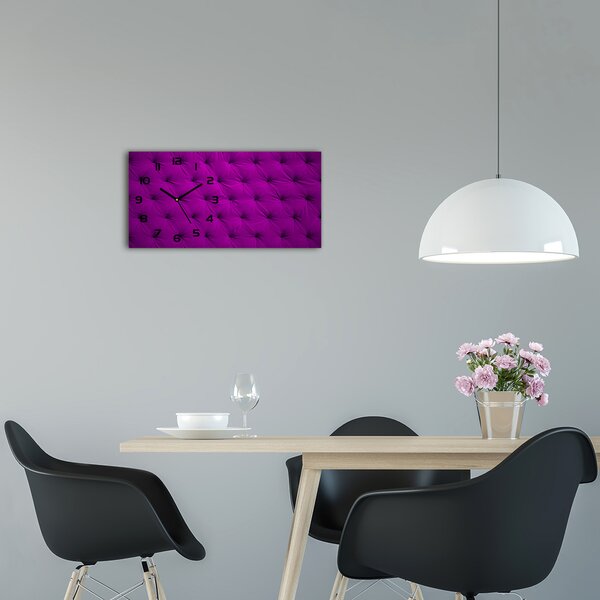 Skleněné hodiny na stěnu Sametová stěna pl_zsp_60x30_f_85166964