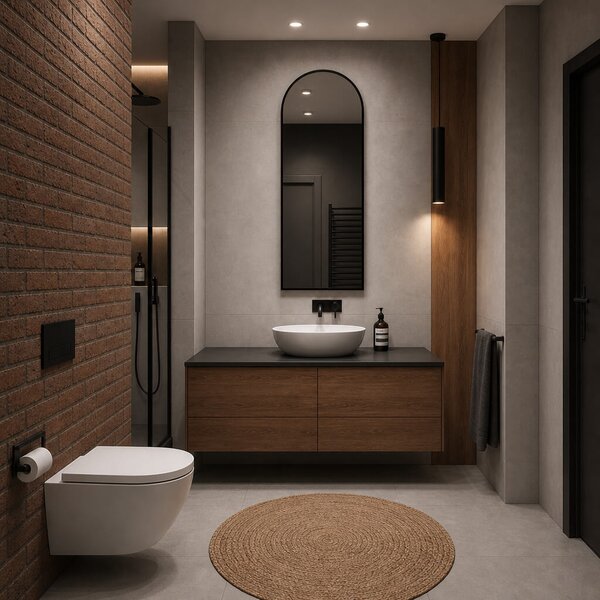 Baltica Design Aluma zrcadlo 50x100 cm černá 5904107933658