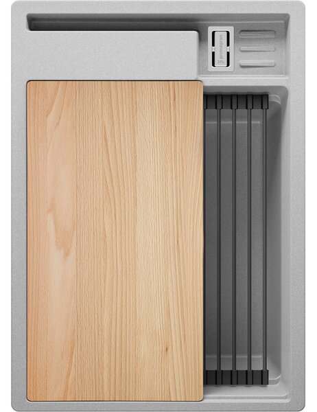 Kuchyňský dřez granitový jednokomorový bez odkapávače a prostoru pro příslušenství a desku Oslo 40 Pocket + Dárek
