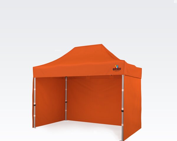 BRIMO Profi Zahradní Stan 2x3m ALU EXCLUSIVE (3 stěny) - s 3 stěnami - Oranžová E. Alu